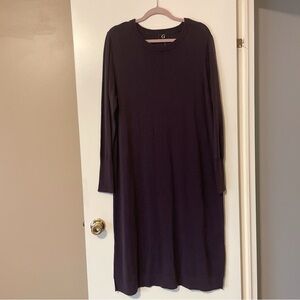 NWT Dark Purple Women's Sweater Dress Size XL